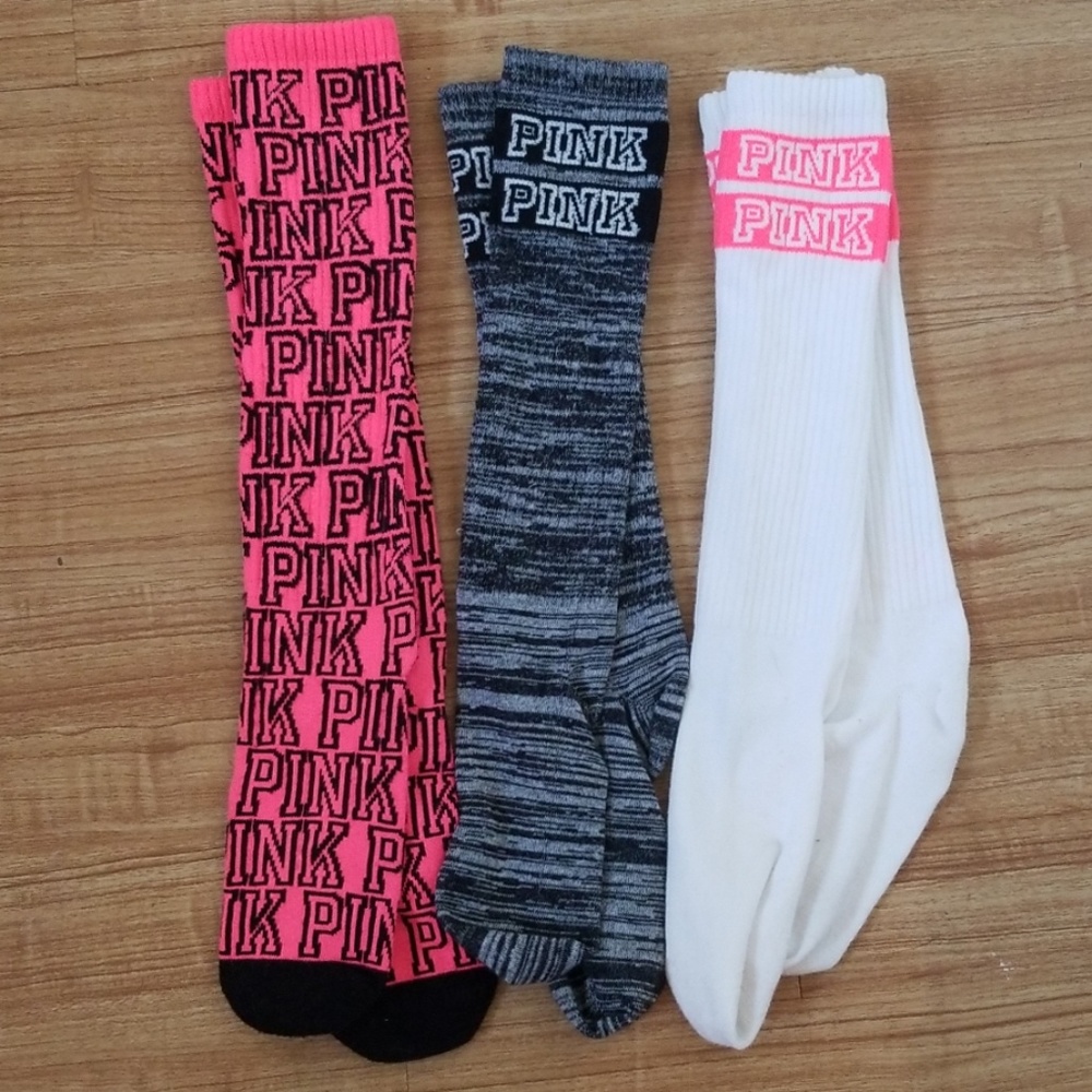 Pink tube socks